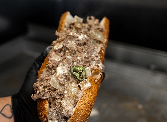 Cheesesteak Hot Off The Grill