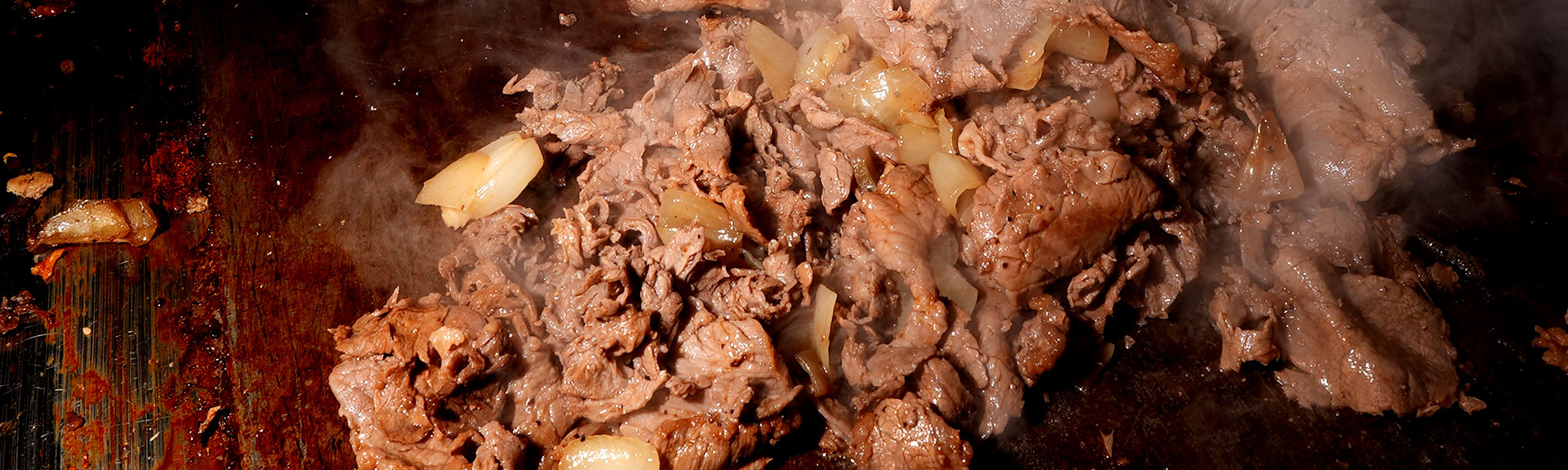 Chopped Steak On Grill